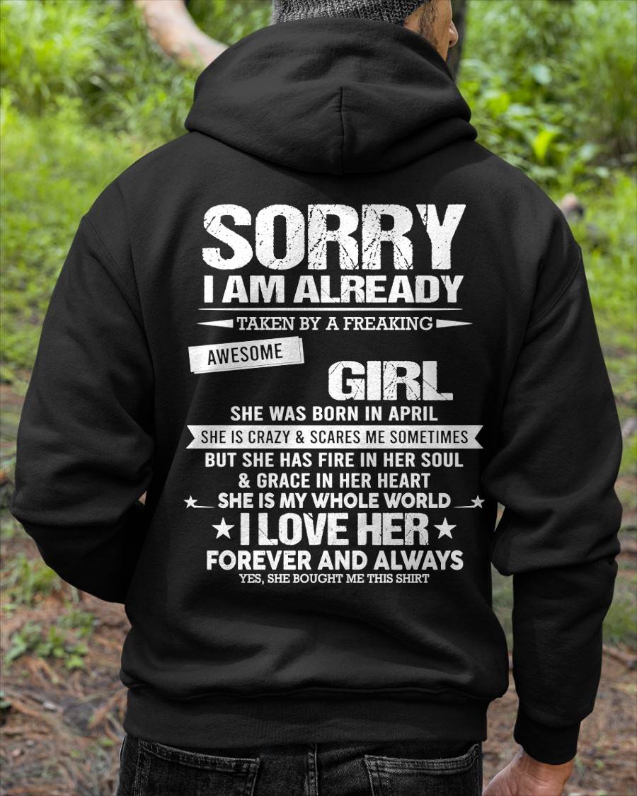 APRIL - SORRY I AM ALREADY TAKEN BY A FREAKING AWESOME GIRL - FROM WIFE - TRNN04 (SKU12-298-04)