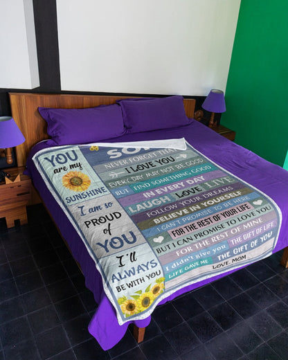 Special Gift For Your Son Blanket - From Mom