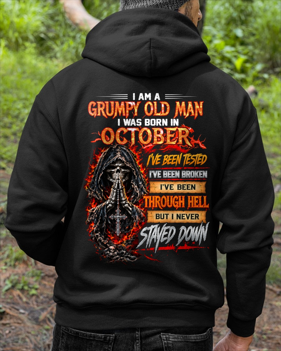 OCTOBER - I Am a Grumpy Old Man - T Shirt For Strongman - TRNN10 (SKU2609-372-10)