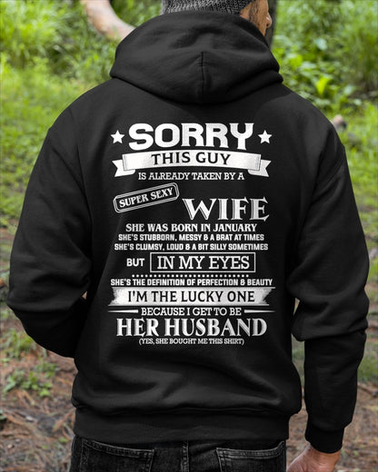 JANUARY - SORRY THIS GUY IS ALREADY TAKEN BY A SUPER SEXY WIFE - TRNN01 (SKU26T-01198-01)