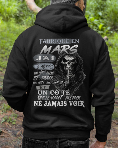 Fabriqué en Mars – J’ai 3 Côtés | T-Shirt Homme Caractère Fort - TRNN03 (SKU26T-01174-03)