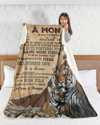 Cadeau Spécial Pour Ton Fils Couverture - De Maman (SKU-CHAU-B06)