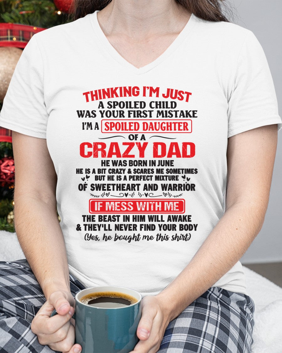 June - T SHIRT For Your Daughter From Dad - TRNN06 (SKU12-04-06)