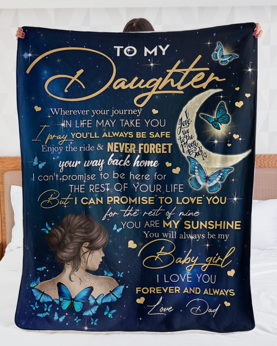 Special blanket for Daughter - From Dad blanket (SKUB12-320)