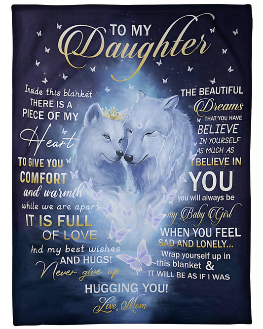 Special Gift For Your Daughter Blanket - From Mom (SKUB12-07)