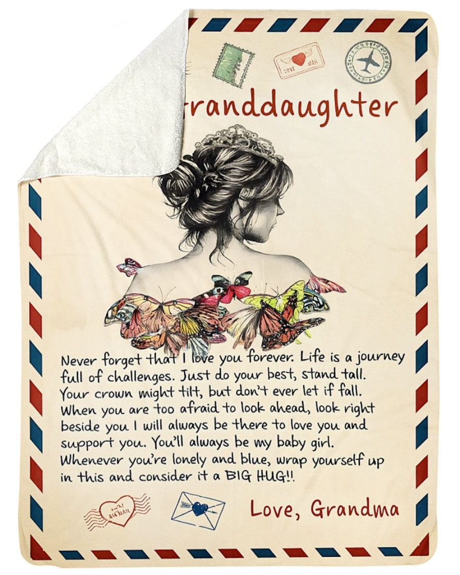 Special For GrandDaughter Gift Blanket - From Grandma (SKUB12-91)