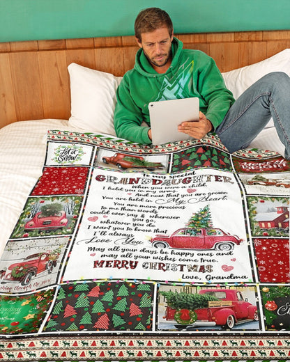 BLANKET FOR GRANDDAUGHTER – COMFORT & WARMTH GIFT Sherpa Fleece Blanket NTTD00 (SKUB-CHRISTMAS5)