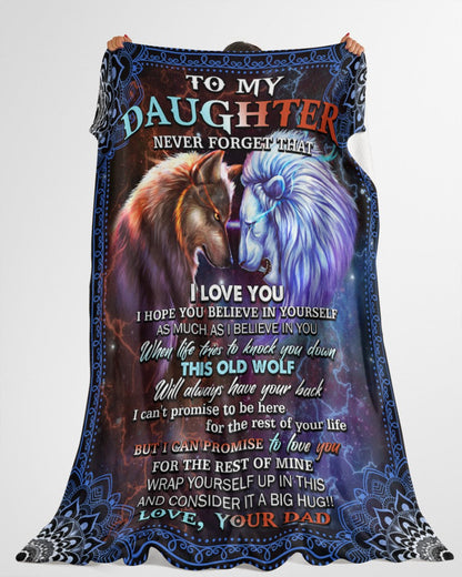 Special blanket for Daughter - From Dad blanket (SKUB11-75)