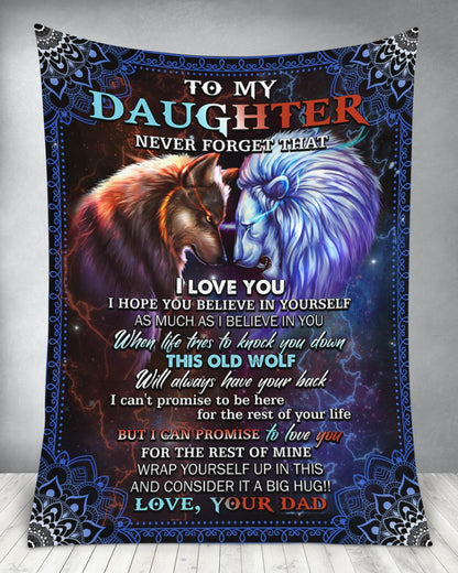 Special blanket for Daughter - From Dad blanket (SKUB11-75)