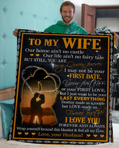 Gift for your Wife - Personalized Blanket - Best Gift - from husband