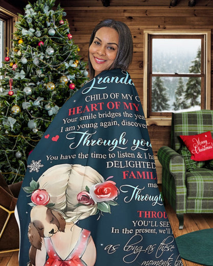 Special Gift For Your Granddaughter Blanket - From Grandma (SKUB09-136)