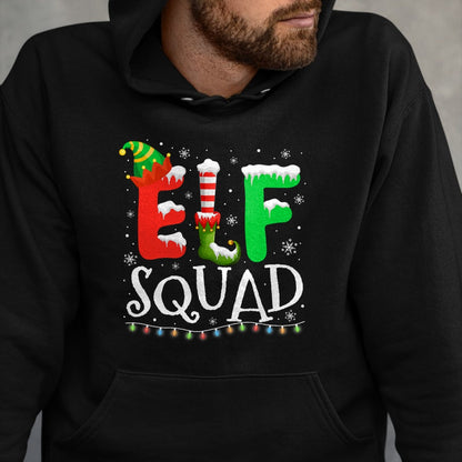 Elf Family Christmas Matching Pajamas Xmas Elf Squad T-Shirt - Christmas Unisex T-Shirt/Hoodie/Sweatshirt - TRNN00
