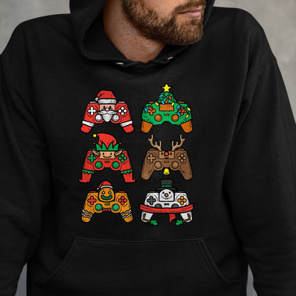 Christmas Gamer Controller Xmas Gaming T-Shirt - Christmas Unisex T-Shirt/Hoodie/Sweatshirt - TRNN00