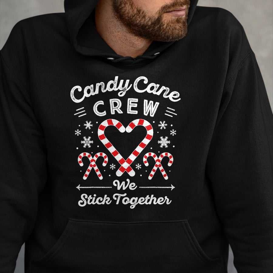 Christmas Candy Cane Heart Holiday Family Matching Pajama PJ T-Shirt - Christmas Unisex T-Shirt/Hoodie/Sweatshirt - TRNN00