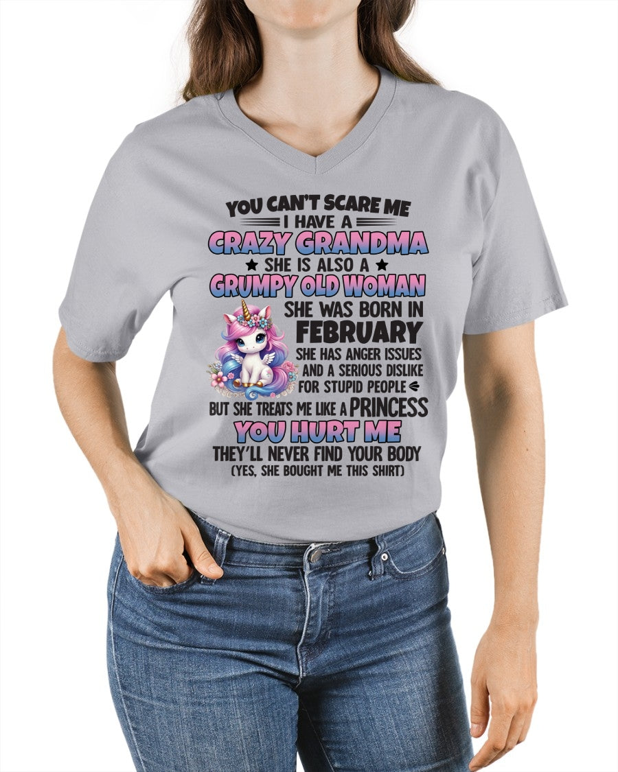 FEBRUARY - YOU CAN'T SCARE ME - GIFT FROM GRANDMA FOR GRANDDAUGHTER - TRNN02 (SKU09-106-02)