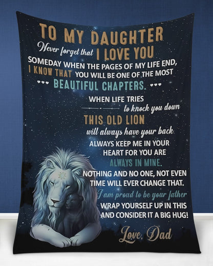 Special Gift For Your Daughter Blanket - From Dad04