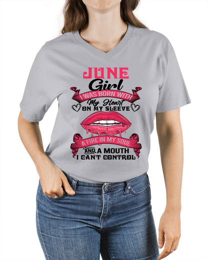 JUNE QUEEN – Strong, Passionate & Unapologetically Bold - Birthday T Shirt For Woman - TRNN06 (SKU2603-255-06)