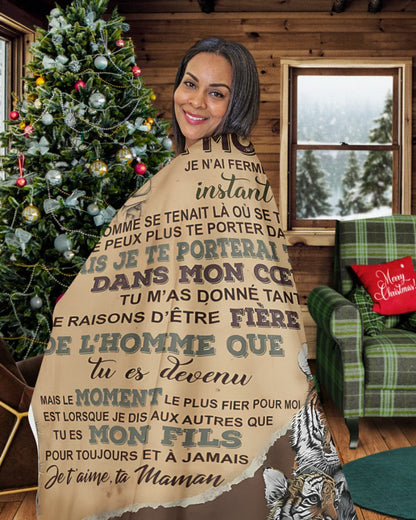 Cadeau Spécial Pour Ton Fils Couverture - De Maman (SKU-CHAU-B06)