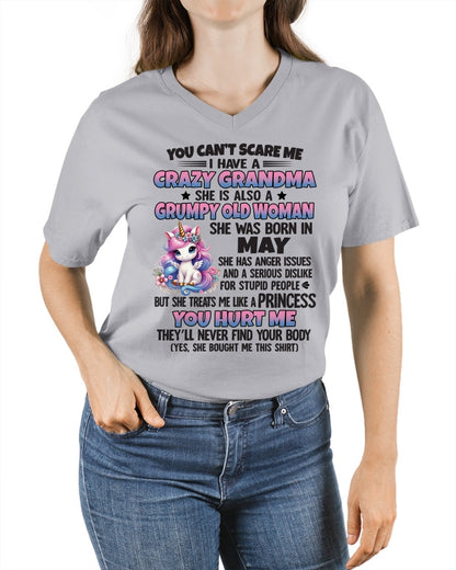 MAY - YOU CAN'T SCARE ME - GIFT FROM GRANDMA FOR GRANDDAUGHTER - TRNN05 (SKU09-106-05)