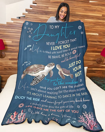 Special Gift For Your Daughter Blanket - From Mom (SKUB09-104)
