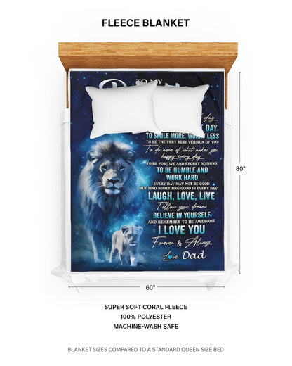 Special Gift For Your Daughter Blanket - From Dad (SKUB11-60)
