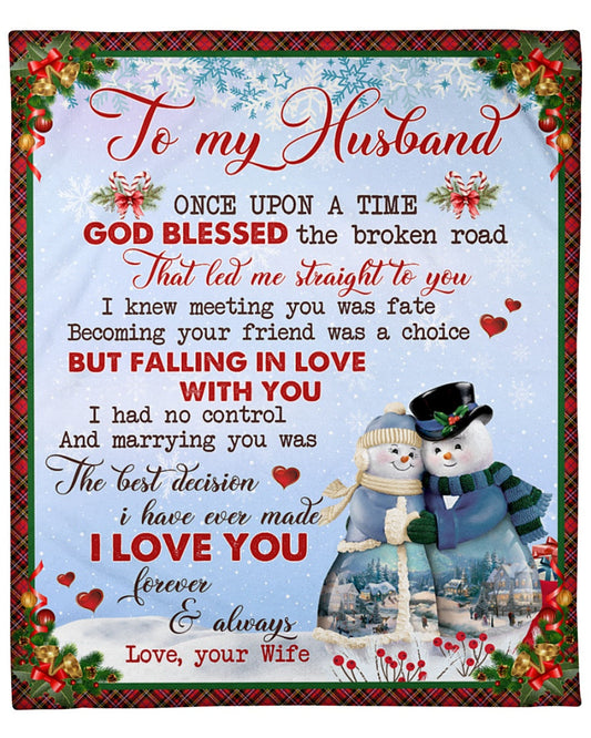 BLANKET FOR HUSBAND FROM WIFE – XMAS GIFT FULL