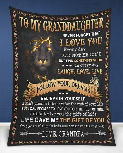 Special Blanket for your Grandson - Perfect Gift From Grandpa - (SKUB09-44)