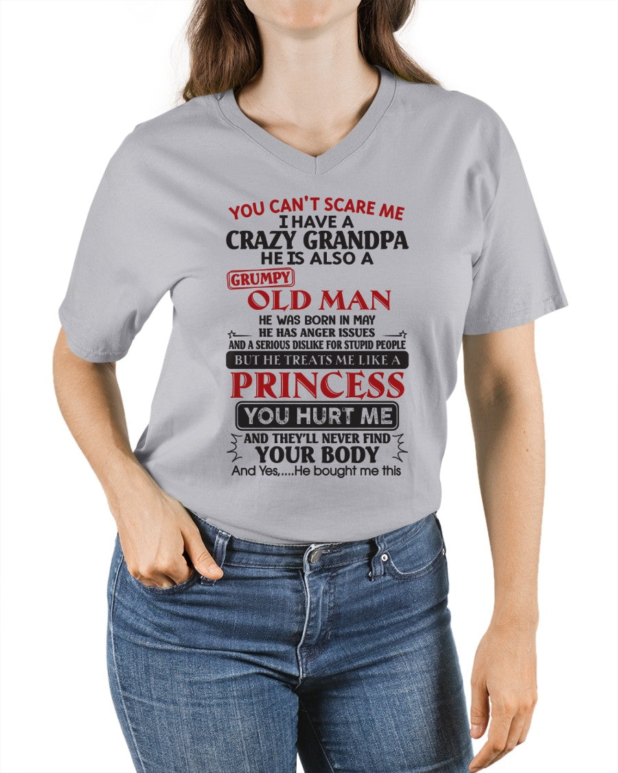 MAY - You Can’t Scare Me I Have A Freaking Crazy Grandpa – Gift For Granddaughter From Grandpa – TRNN05 (SKU09-143-05)