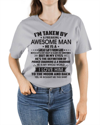 I'M TAKEN BY A FREAKING AWESOME MAN HE IS A GREAT GIFT FROM GOD - FROM HUSBAND - TRNN00 (SKU26T-01234-00)