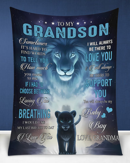 Special Gift For Your Grandson Blanket - From Grandma (SKUB11-27) FULL