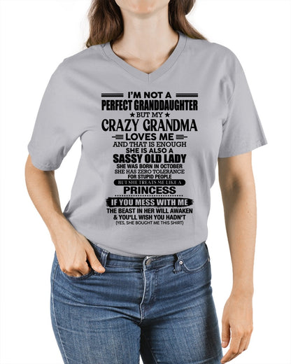 OCTOBER - I'M NOT A PERFECT GRANDDAUGHTER - FROM GRANDMA - TRNN10 (SKU2607-189-10)