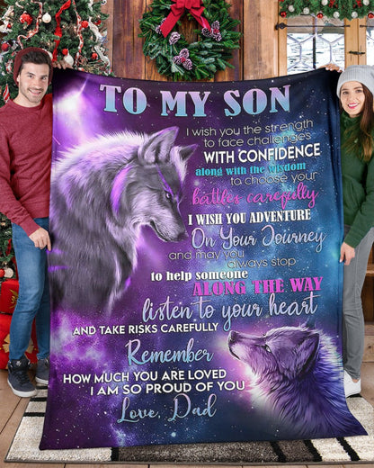 The Perfect Gift For Your Son Blanket - From Dad (SKUB10-BDOAN)