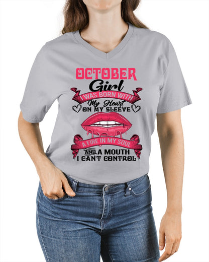 OCTOBER QUEEN – Strong, Passionate & Unapologetically Bold - Birthday T Shirt For Woman - TRNN10 (SKU2603-255-10)