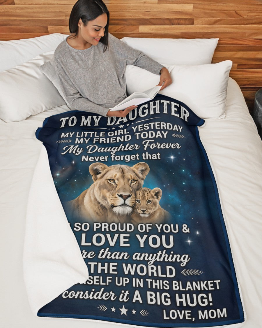 Special For Beautiful Daughter Gift Blanket - From Mom (SKU2606-148)