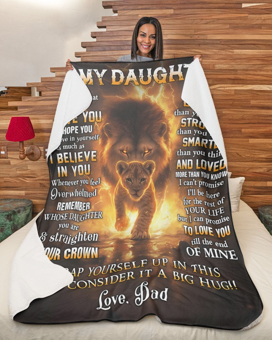 Special Gift For Your Daughter Blanket - From Dad (SKUB06-106)