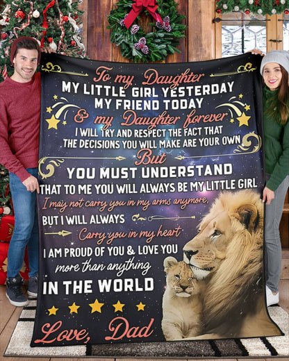 Special Gift For Your Daughter Blanket - From Dad05
