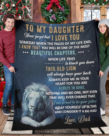 Special Gift For Your Daughter Blanket - From Dad04