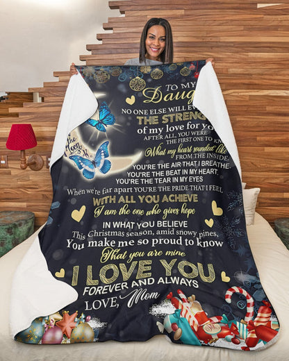 Special Gift For Your Daughter Blanket - From Mom (SKU-CHAU-B09)