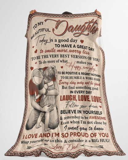 Special blanket for Daughter - From Dad blanket (SKUB12-255)