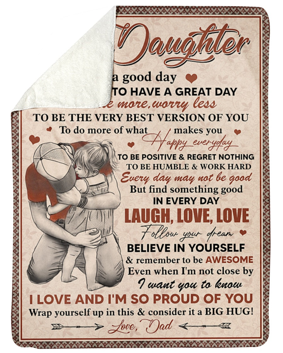 Special blanket for Daughter - From Dad blanket (SKUB12-255)