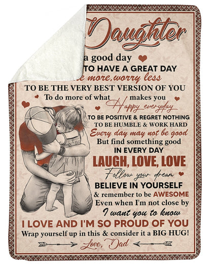 Special blanket for Daughter - From Dad blanket (SKUB12-255)
