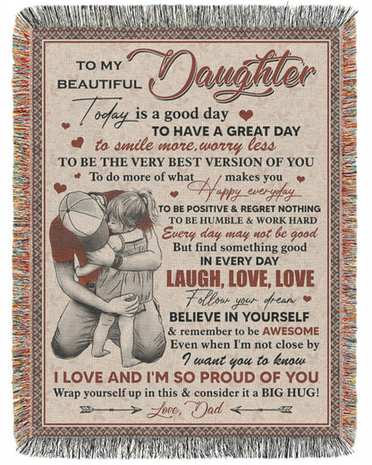 Special blanket for Daughter - From Dad blanket (SKUB12-255)