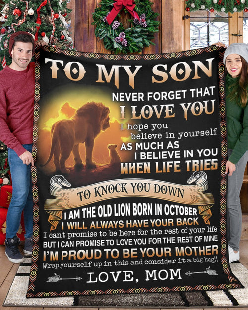 Special Gift For Your Son Blanket - From Mom (SKUB09-140-10)