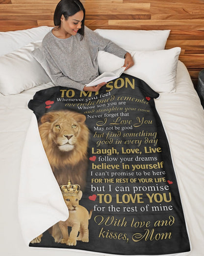 Special Gift For Your Son Blanket - From Mom (SKUB11-74)