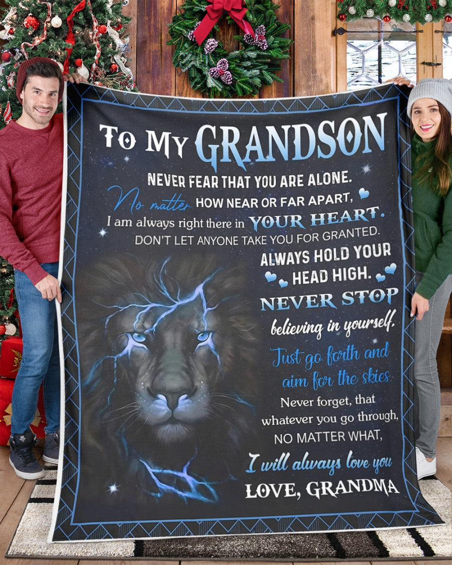 Special Gift For Your Grandson Blanket - From Grandma (SKUB10-64)