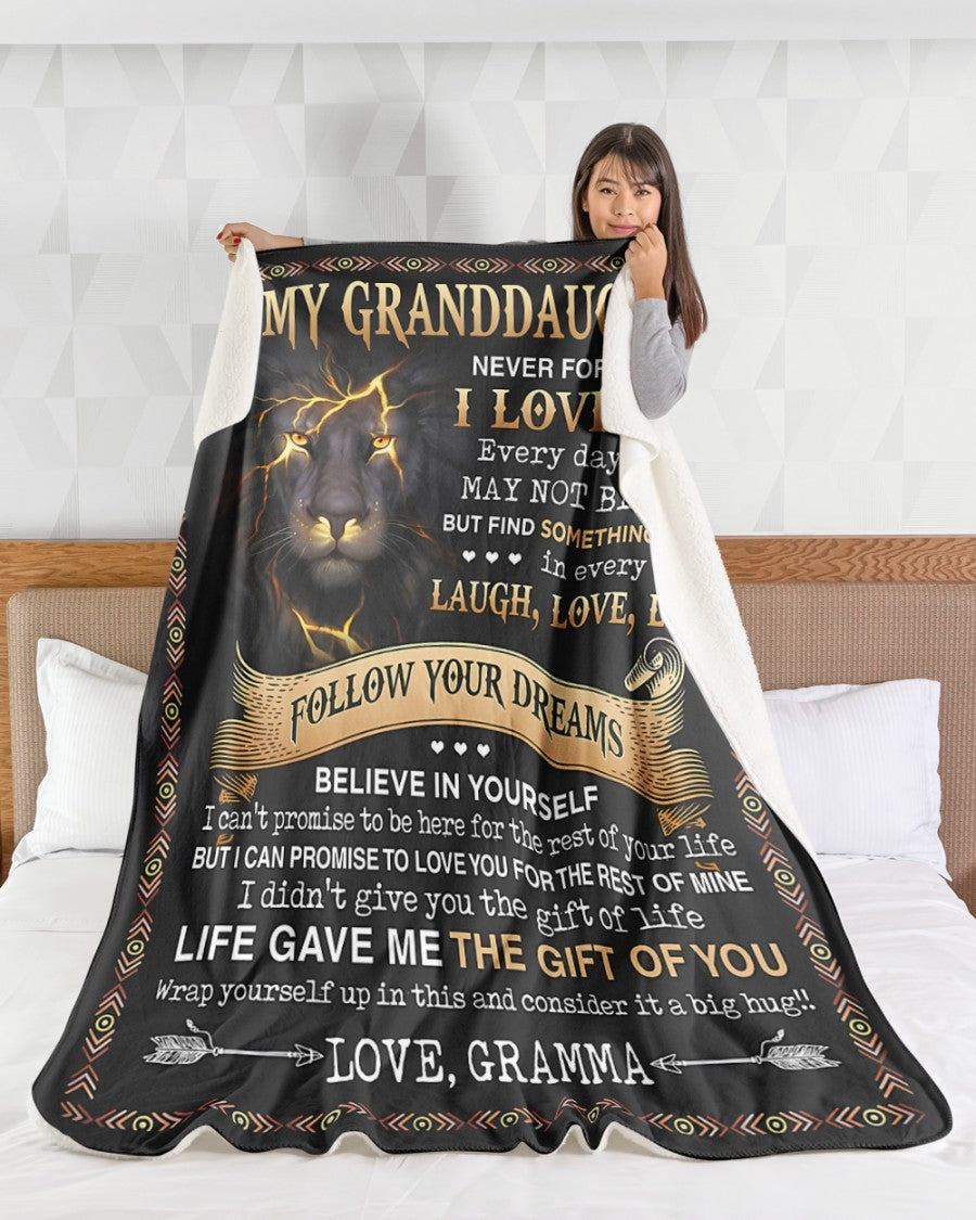 Special Gift For Your Granddaughter Blanket - From Grandma (SKUB09-41)