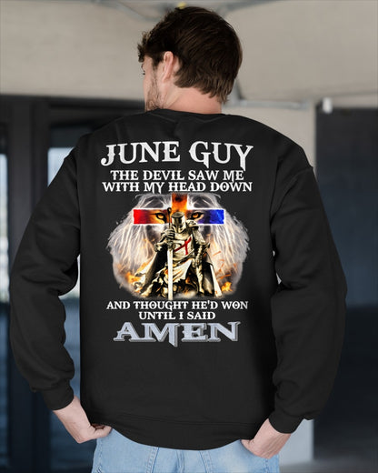 JUNE GUY - THE DEVIL SAW ME WITH MY HEAD DOWN - T Shirt For Strongman - TRNN06 (SKU26T-01315-06)