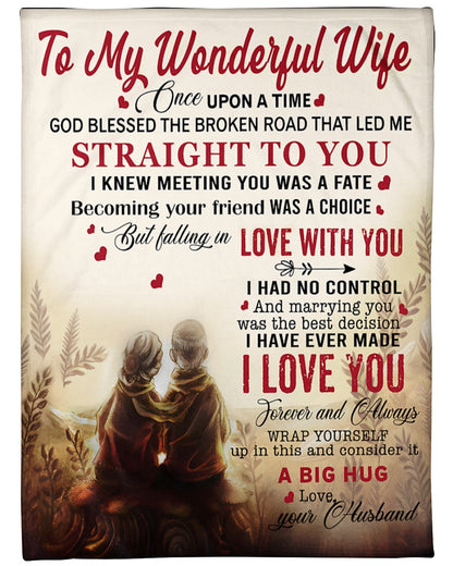 Special For Beautiful Wife Gift Blanket - From Husband (SKU26B-0194)