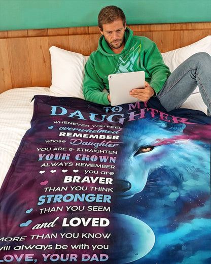 Special Gift For Your Daughter Blanket - From Dad (SKUB11-58) FULL