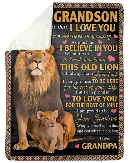 Special Gift For Your Grandson Blanket - From Grandpa (SKUB09-113) FULL
